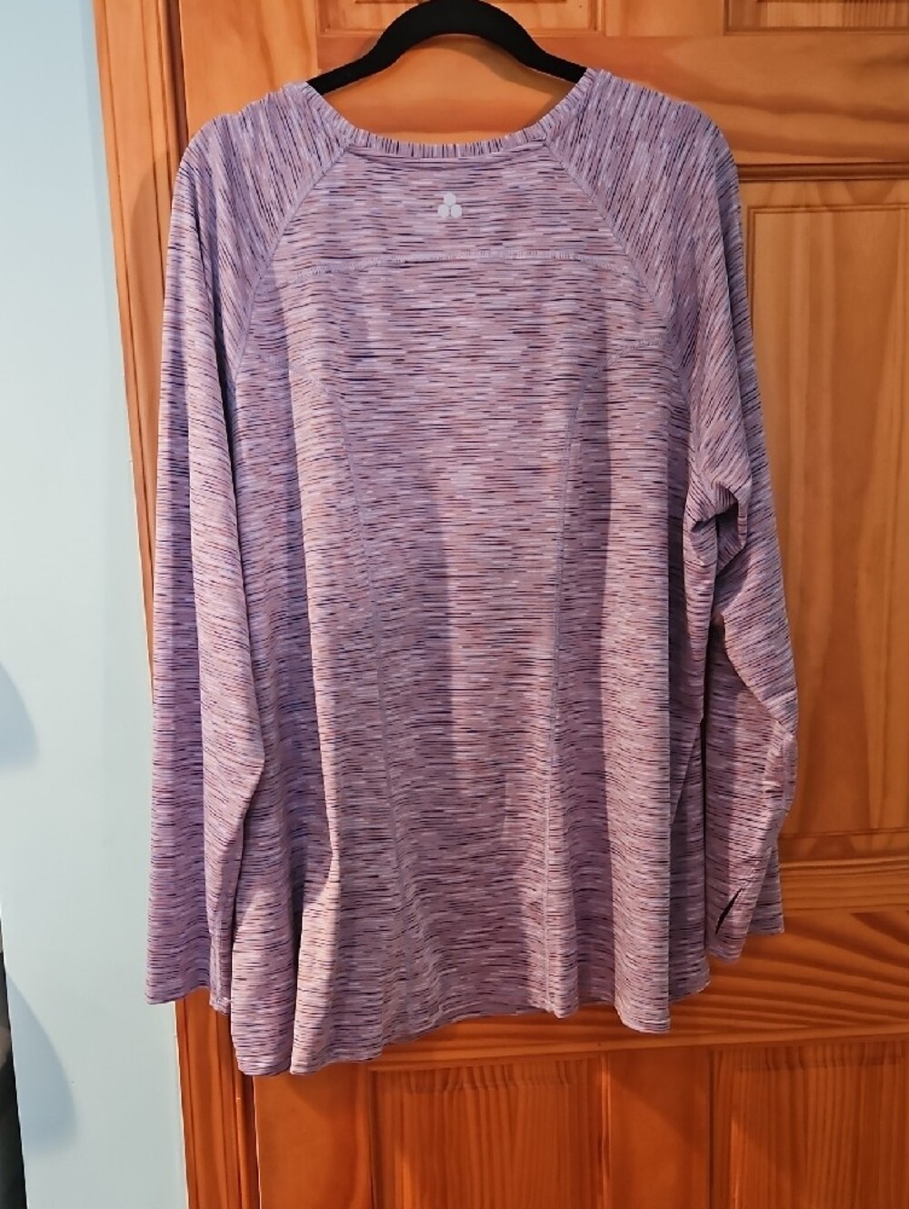 NWOT Tek gear Lavender and Orange Heathered Workout Tee - Picture 2 of 3